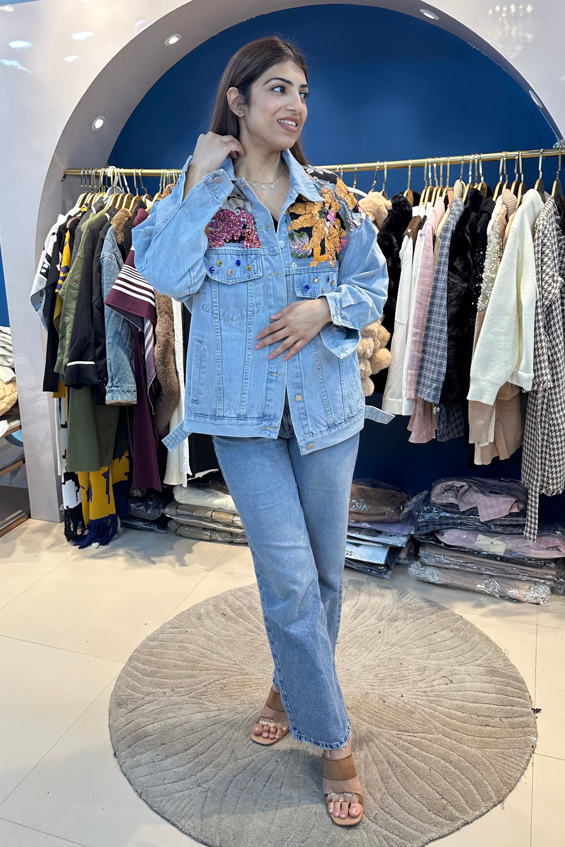 Partywear Denim Jacket – Raas by Riya