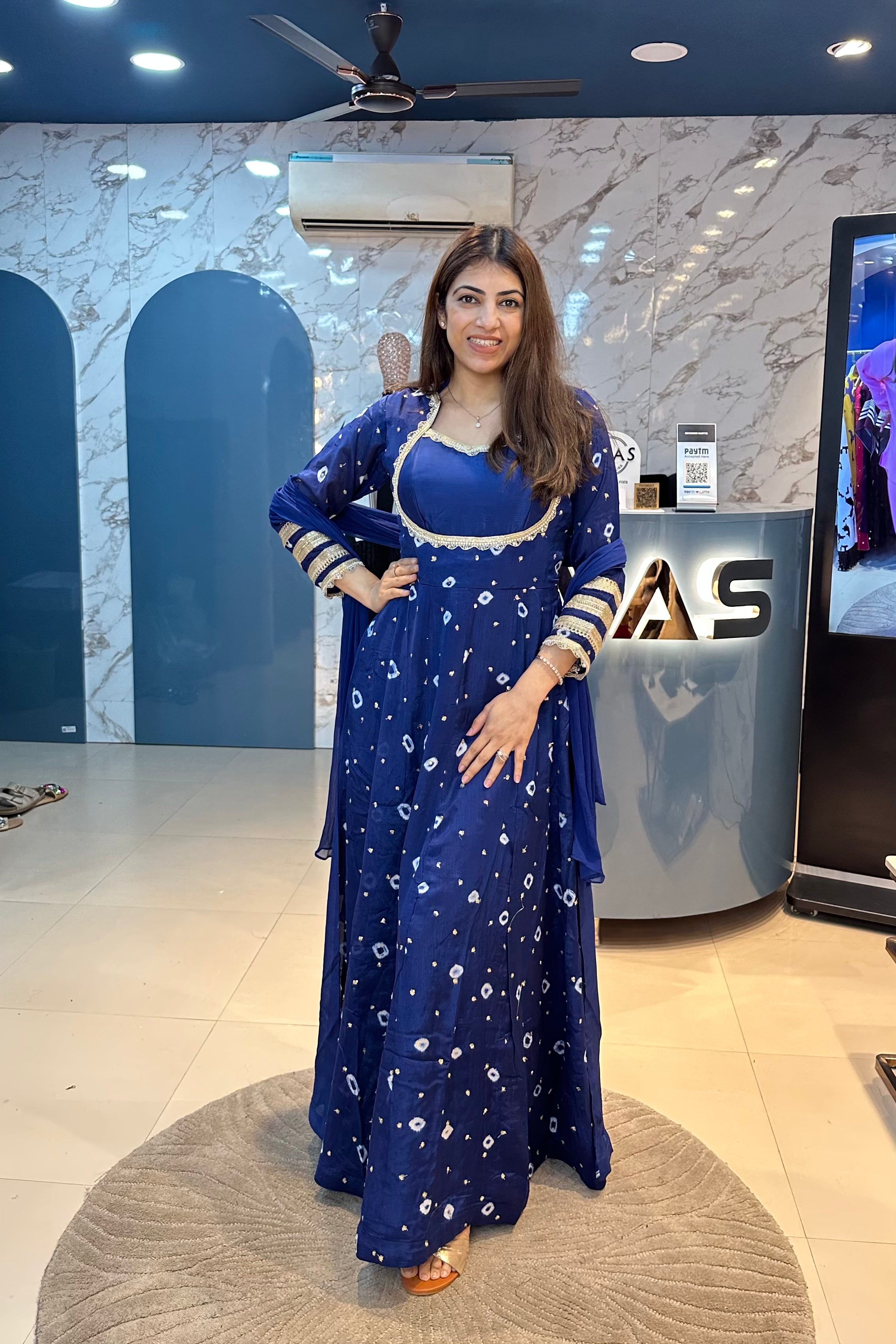 One Piece Badhani Anarkali With dupatta