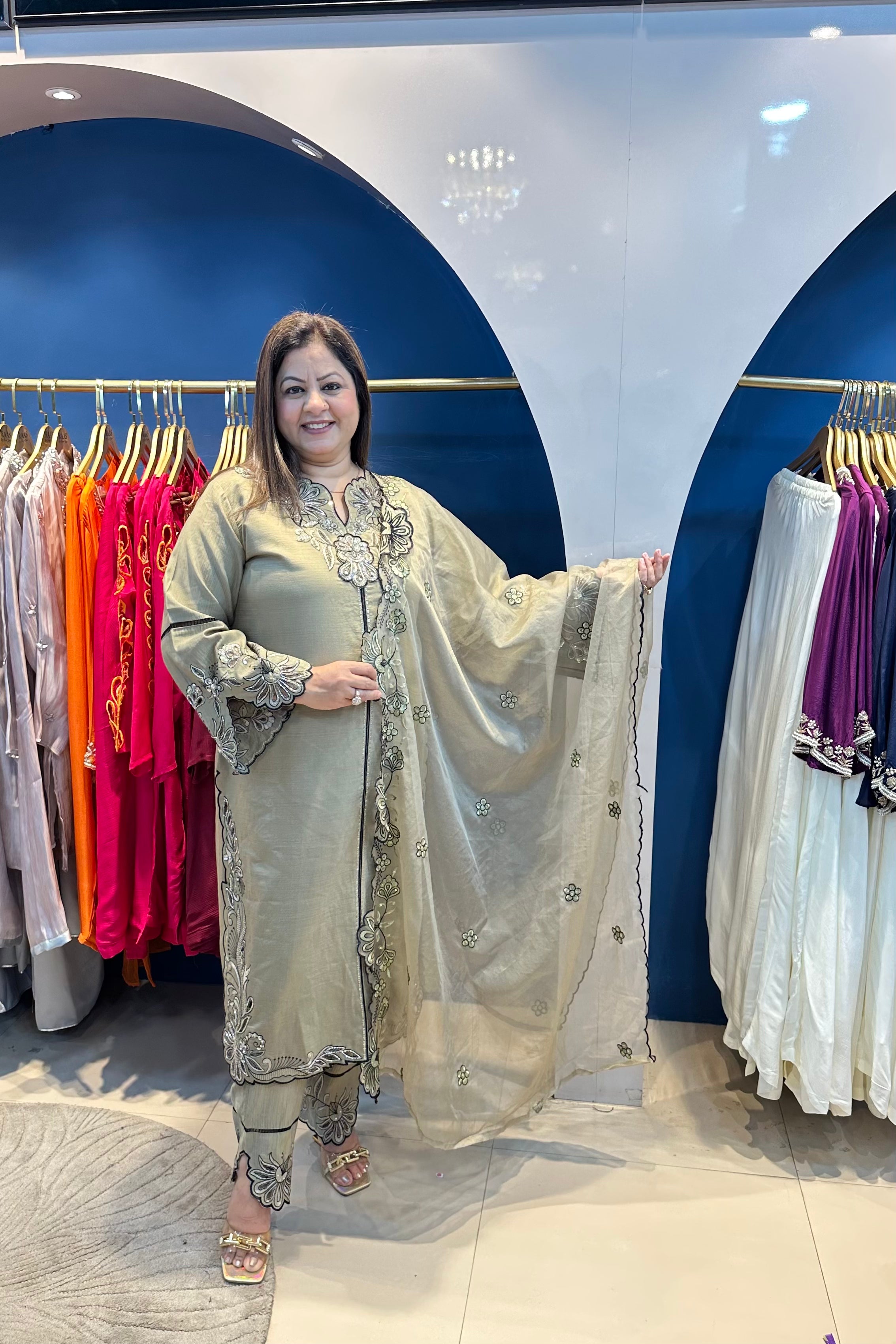3pc Partywear Pakistani Suit