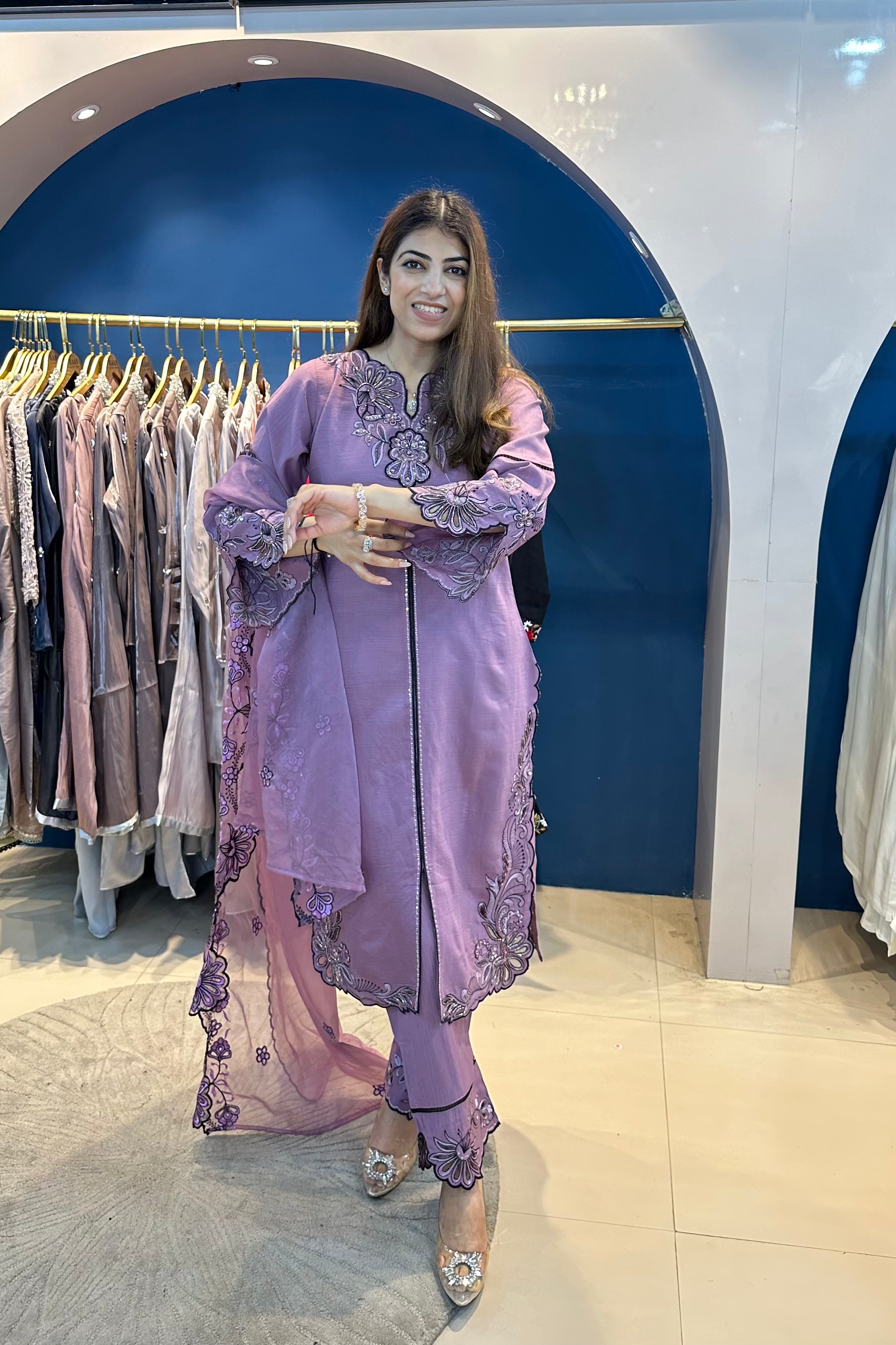 3pc Partywear Pakistani Suit