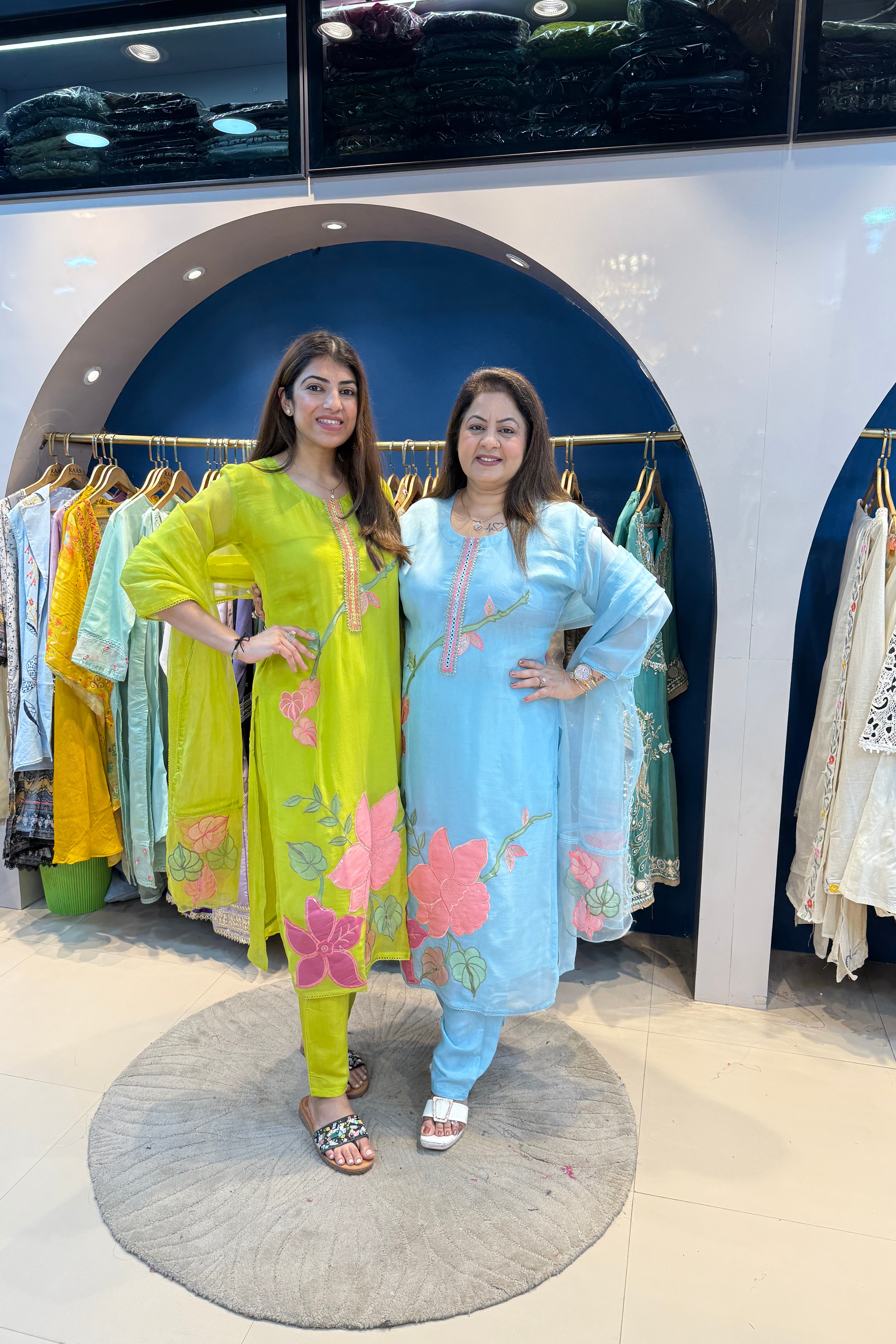 3pc Organza Suit With Organza Dupatta