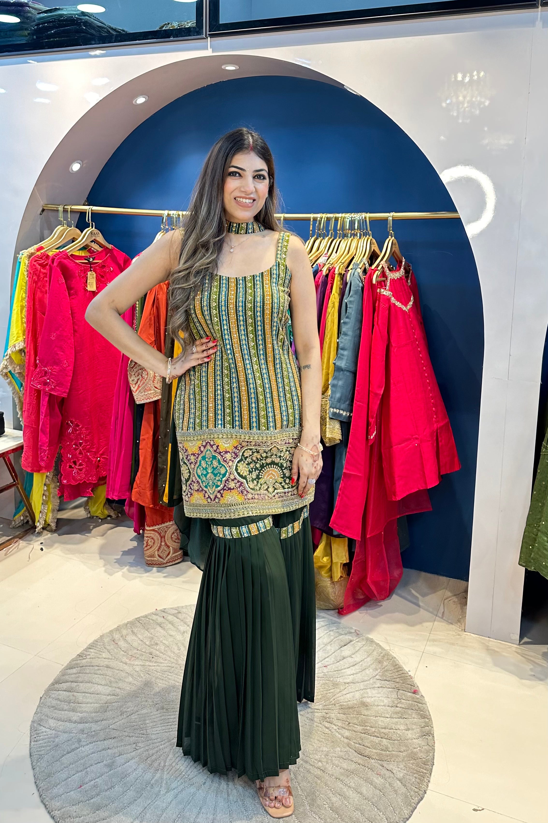 3pc Heavy Sharara Set