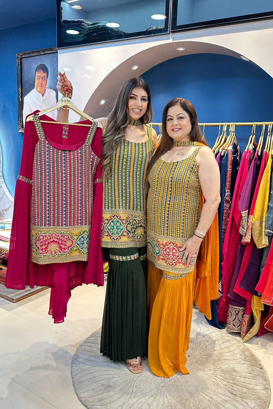 3pc Heavy Sharara Set