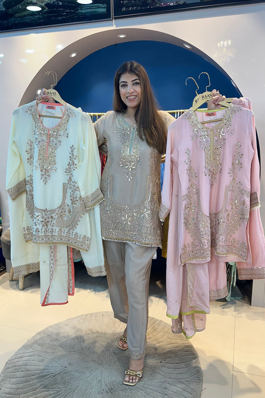 3pc Chinon Partywear Suit