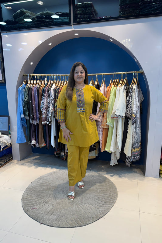 2pc Cotton A-line Co-ord Set