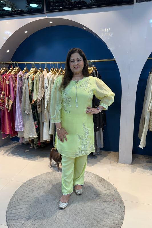 2pc Organza Co-ord Set