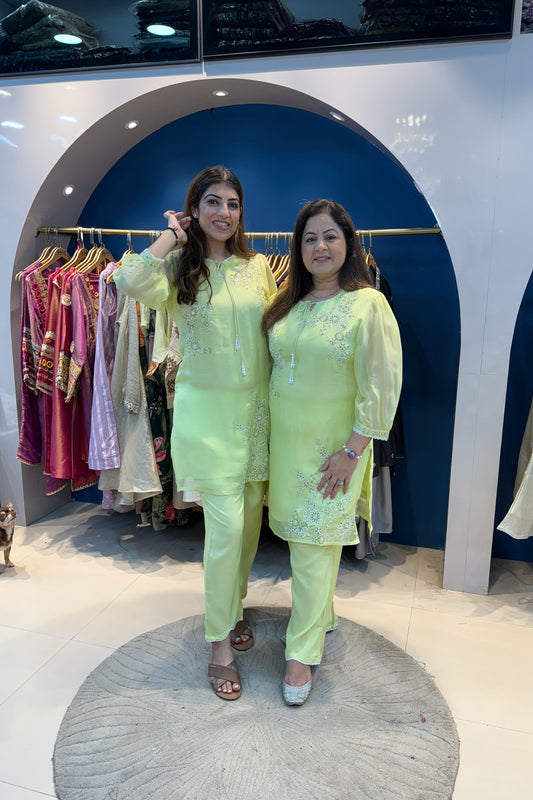 2pc Organza Co-ord Set