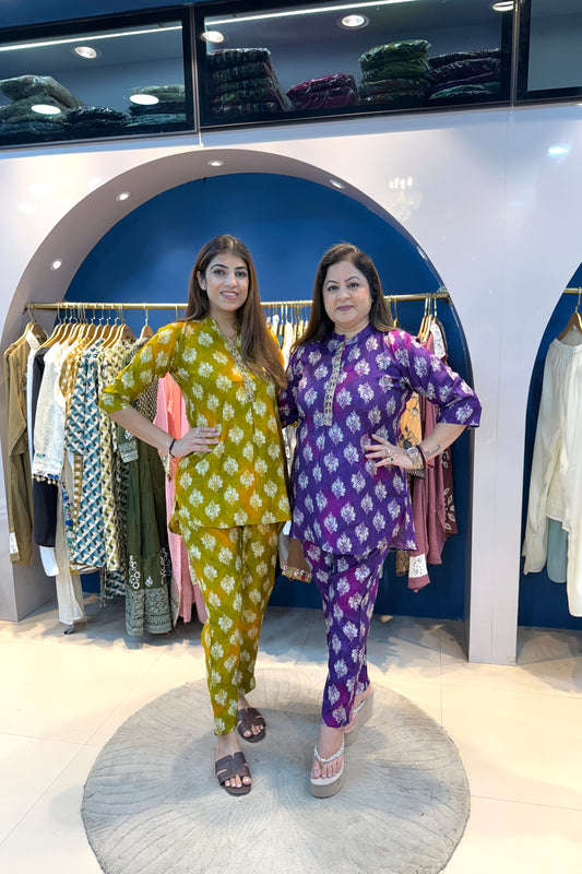 2pc Cotton Printed Co-ord Set