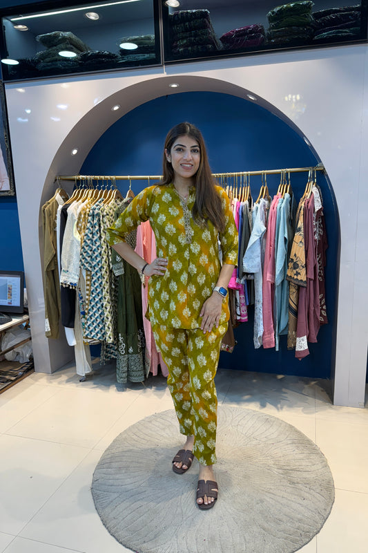 2pc Cotton Printed Co-ord Set