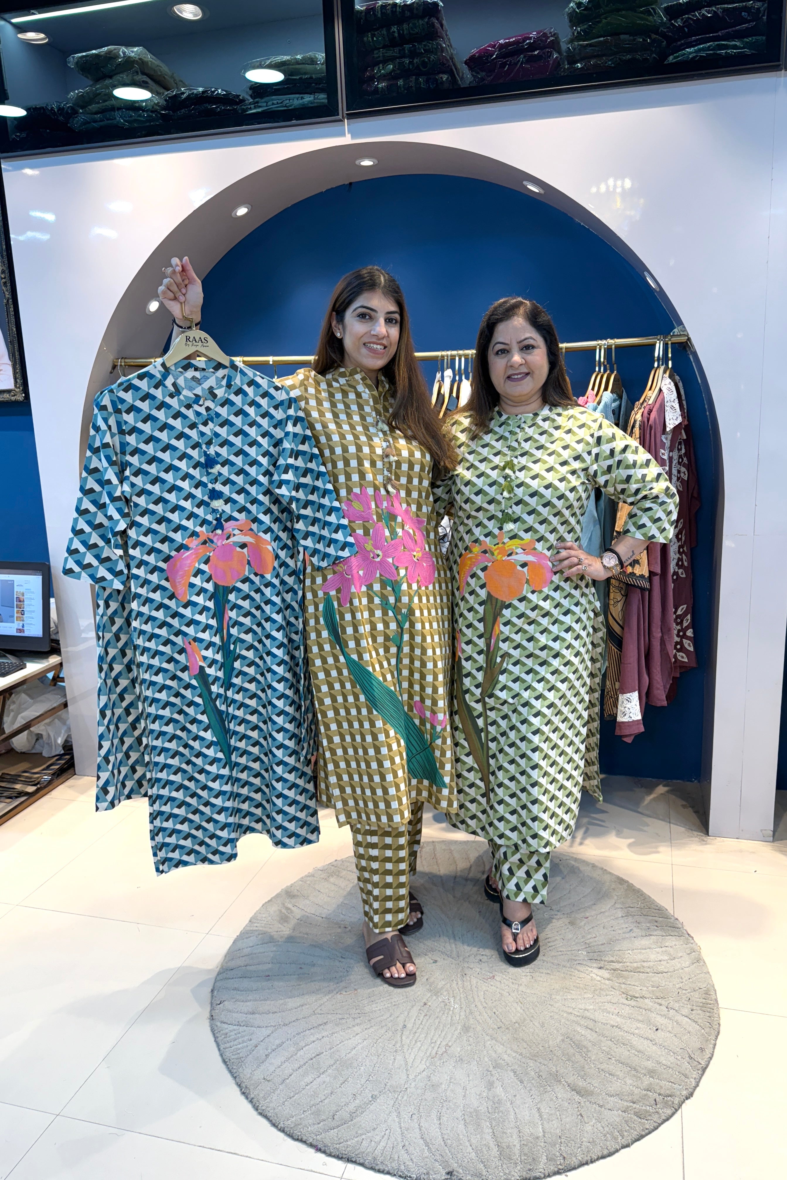 2pc Cotton Check Print Co-ord Set