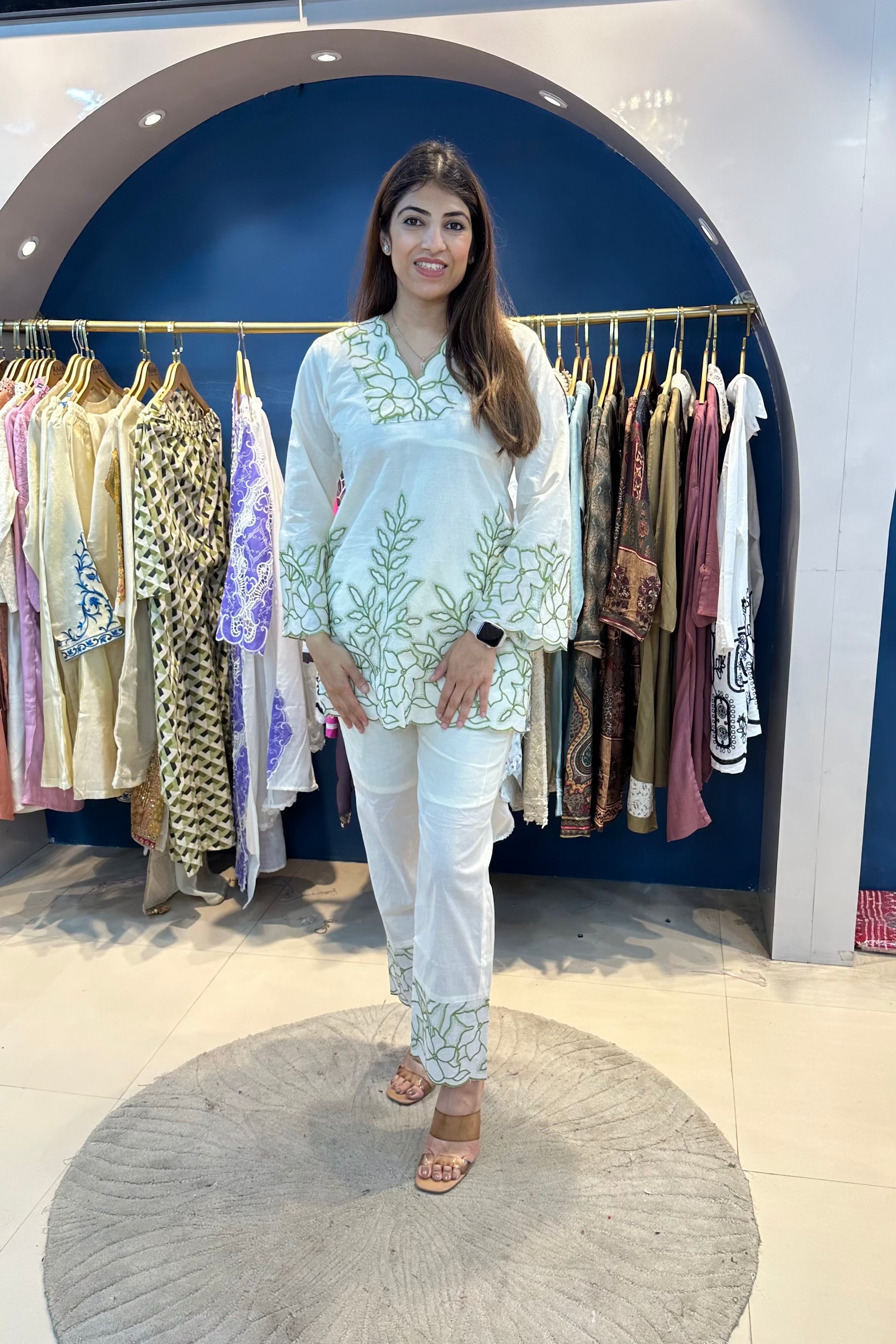 2pc Kora-Cotton Co-ord Set – Raas by Riya