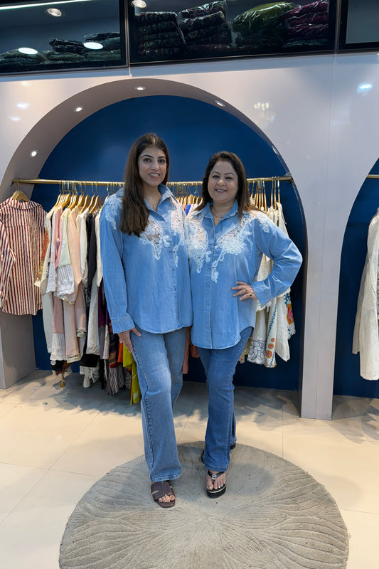 Collar Denim Shirt (Only Shirt)