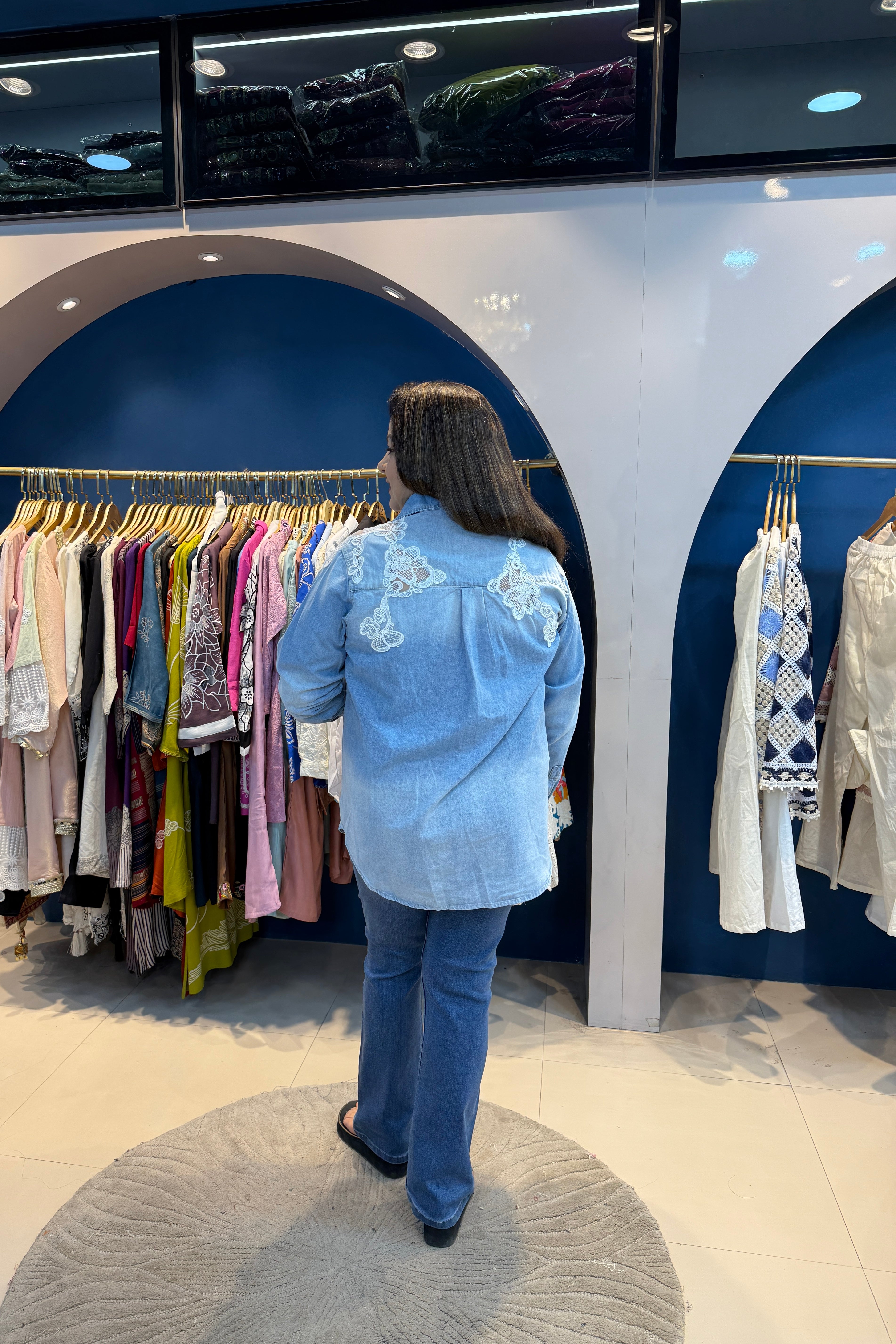 Collar Denim Shirt (Only Shirt)