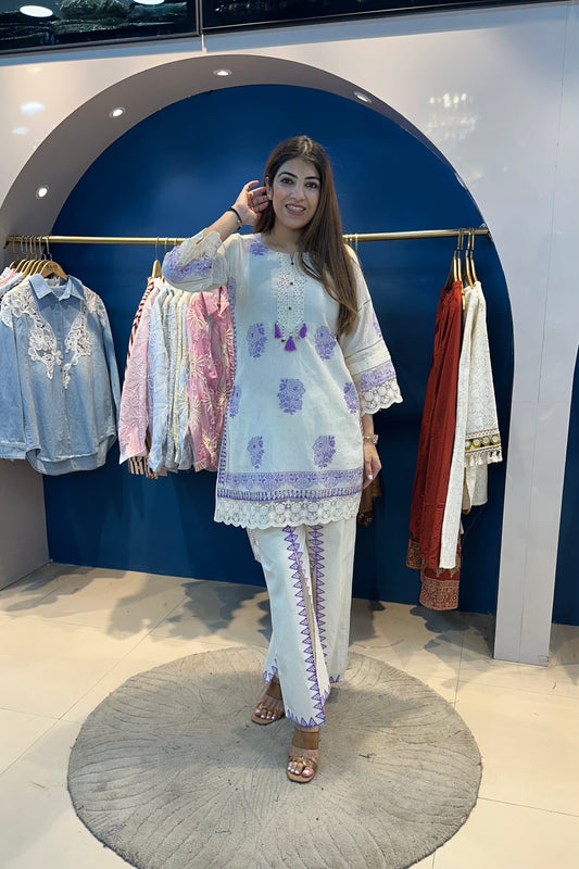 2pc Kora Cotton Pakistani co-ord Set