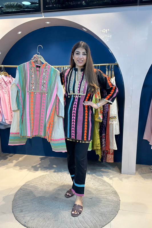 2pc Cotton-Handloom Pakistani Co-ord Set