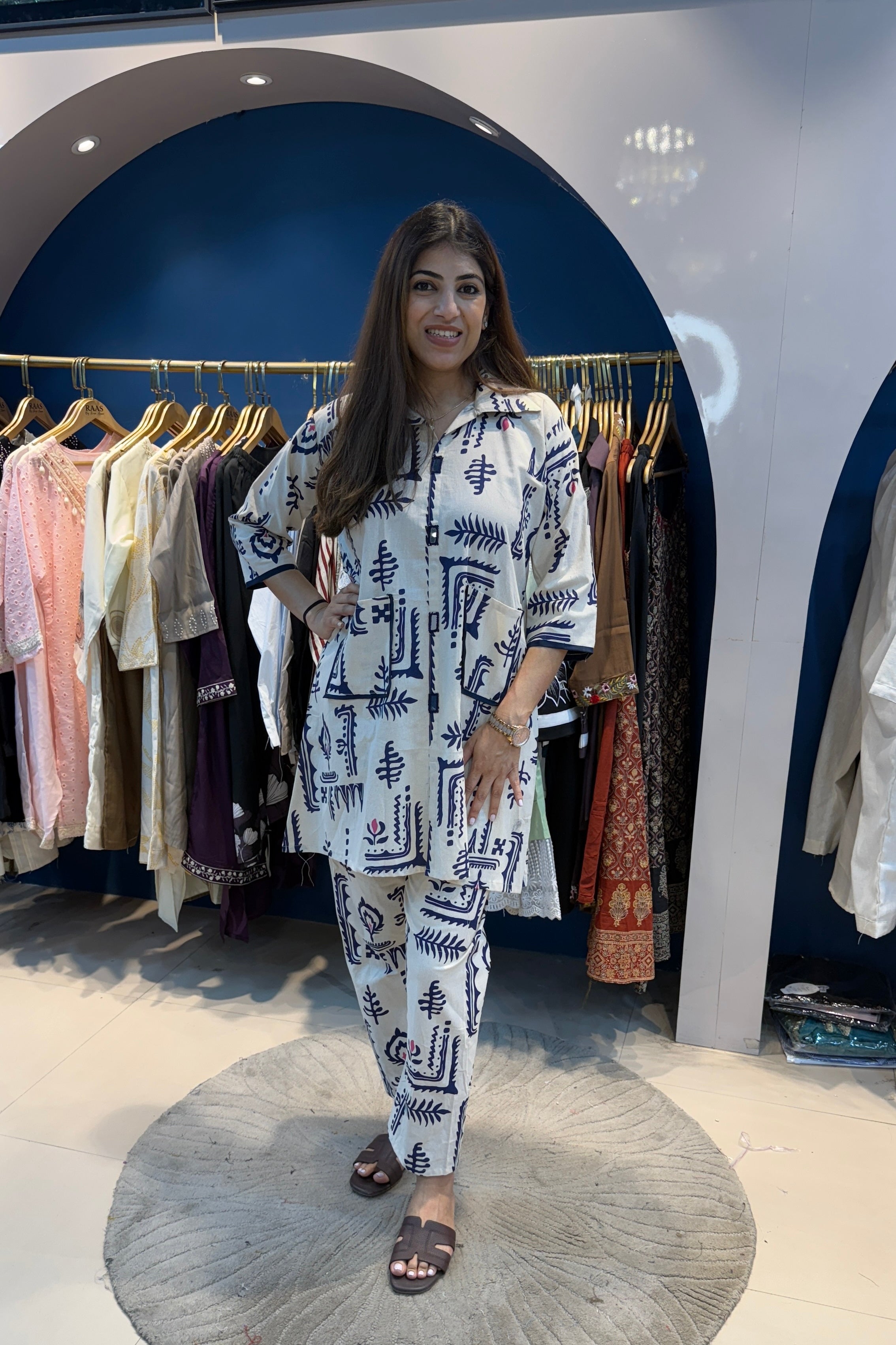 2pc Khadi-Cotton Kalam-Kari Print Co-ord Set