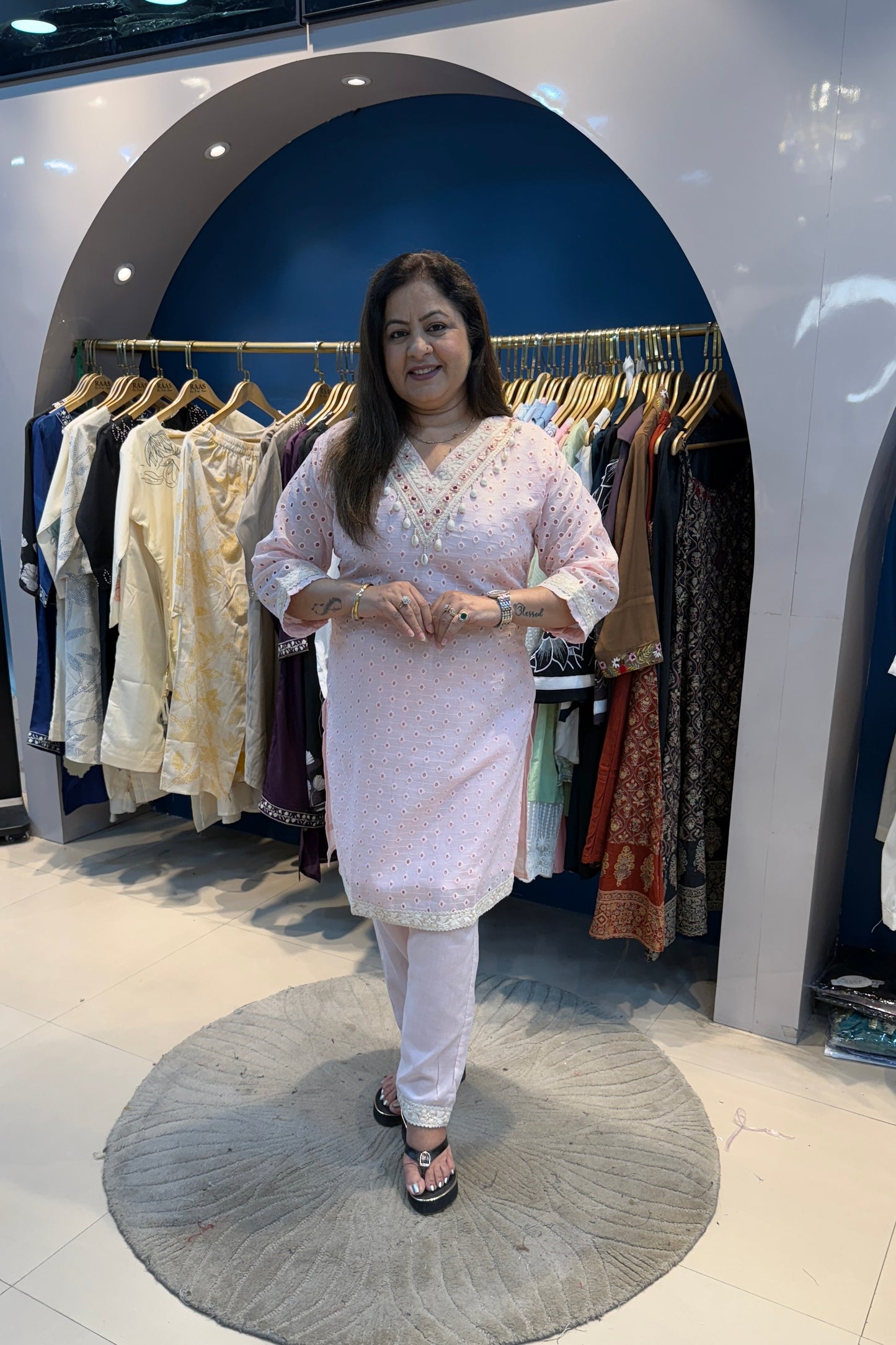 2pc Schiffli Co-ord Set