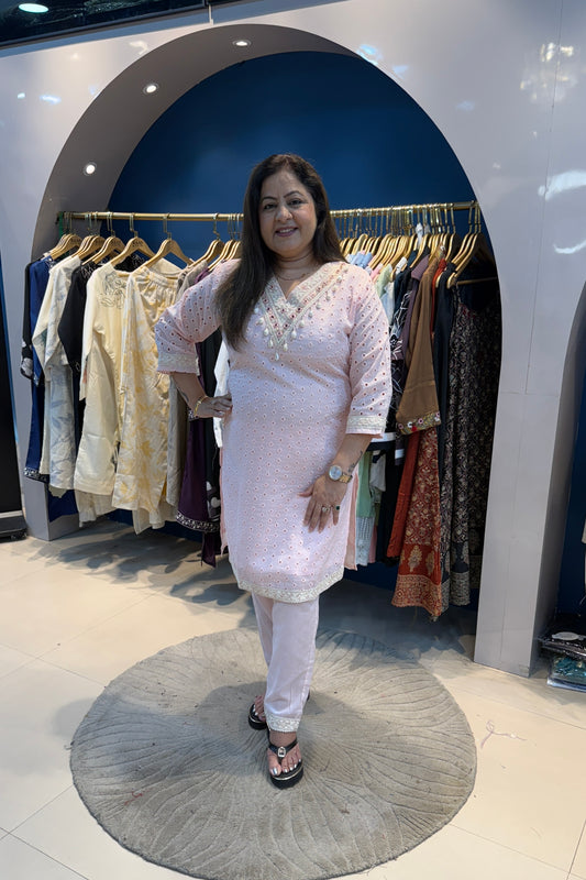 2pc Schiffli Co-ord Set