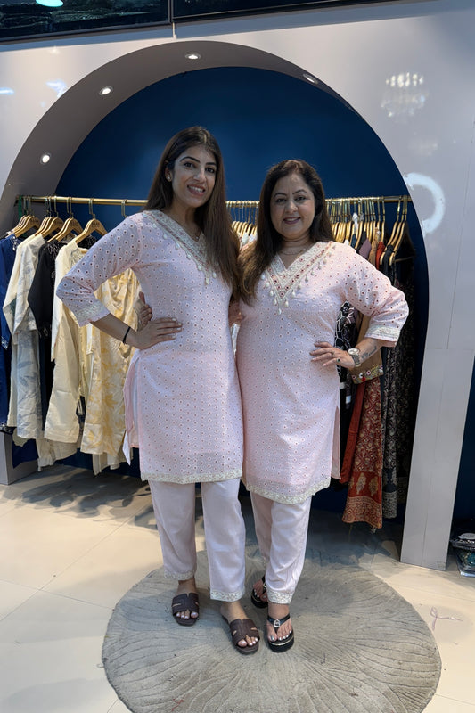 2pc Schiffli Co-ord Set