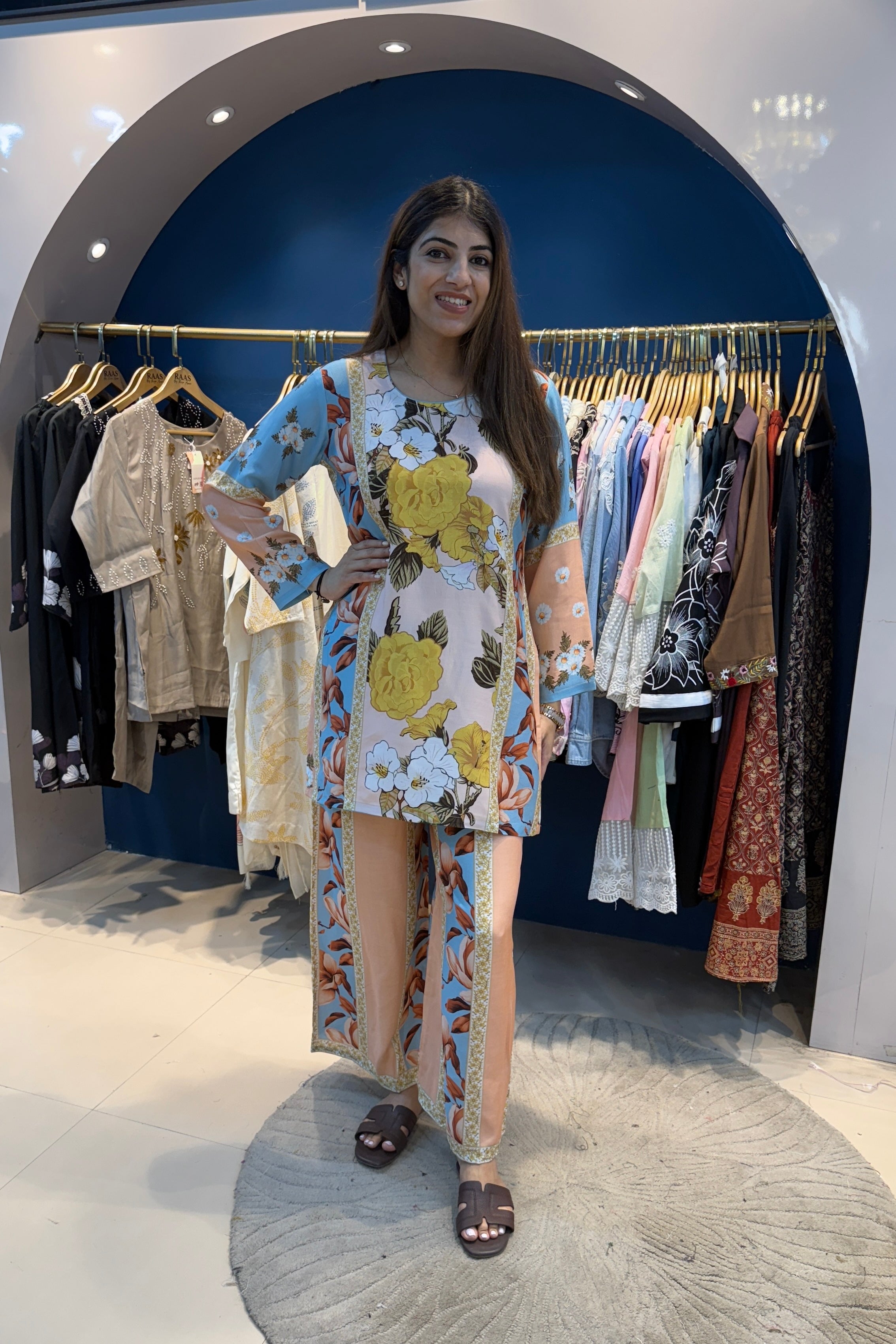2pc Cotton-Muslin Pakistani Printed Co-ord Set