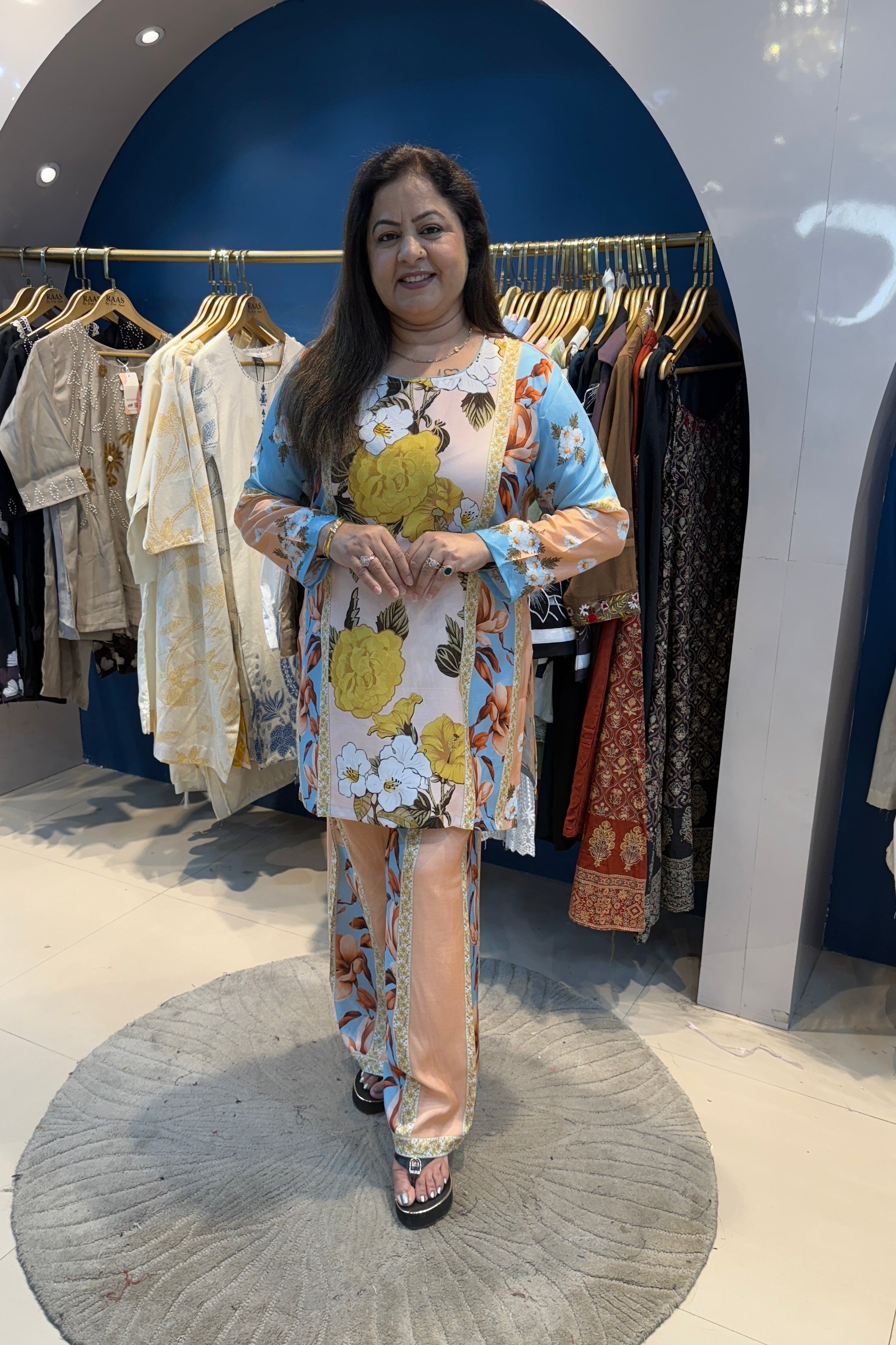 2pc Cotton-Muslin Pakistani Printed Co-ord Set