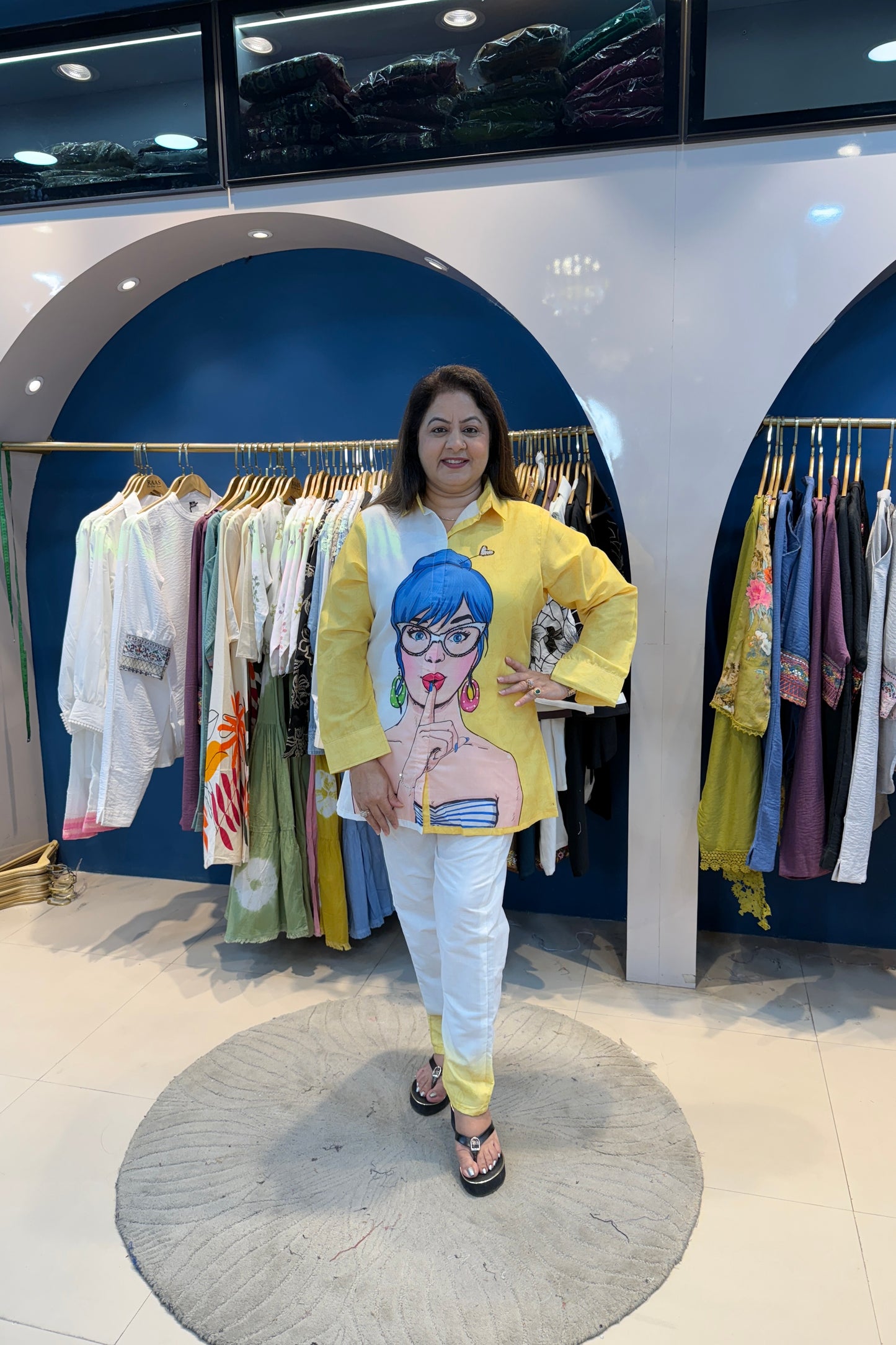 2pc Cotton Printed Face Co-ord Set