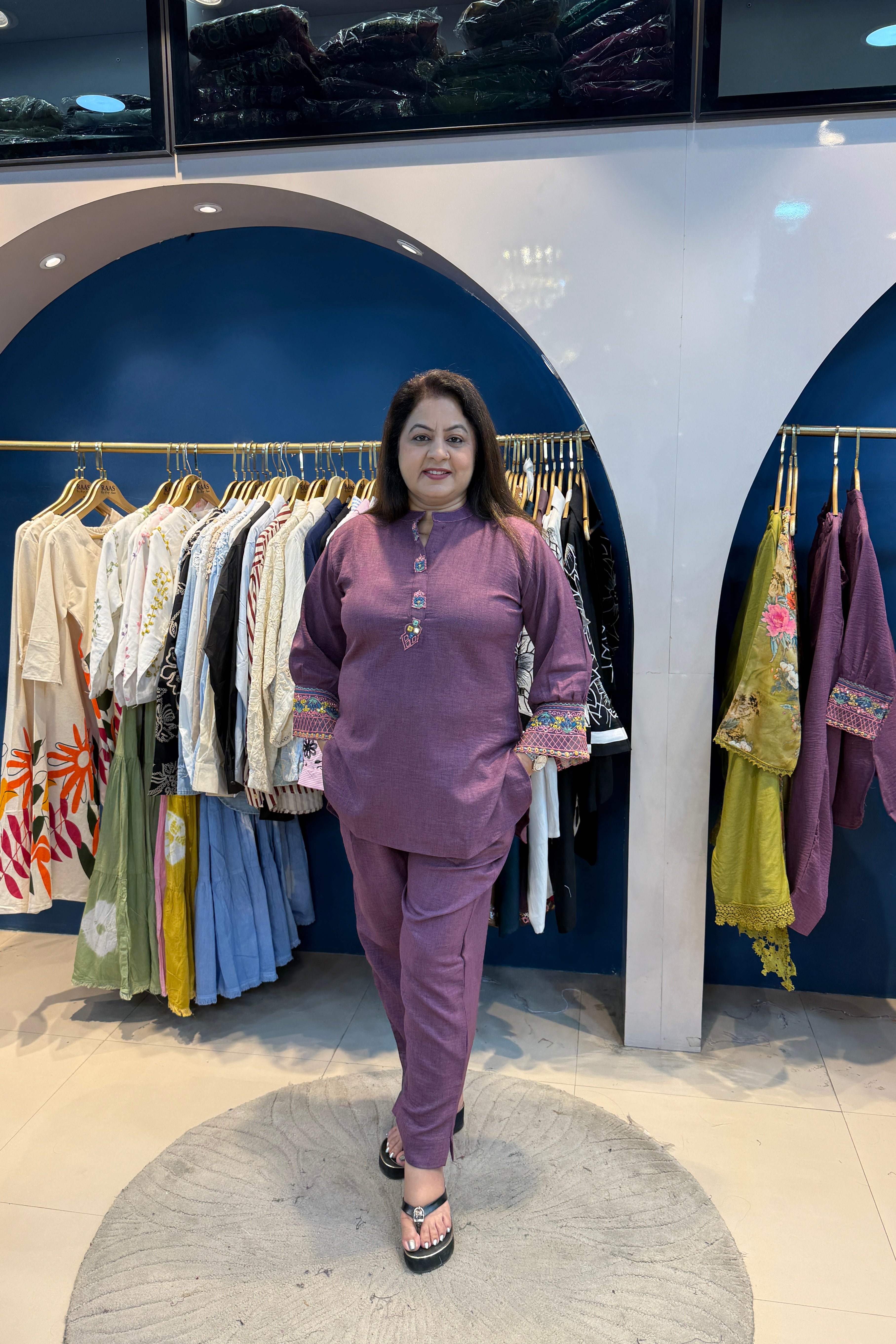 2pc Imported Cotton Stretchable Co-ord Set
