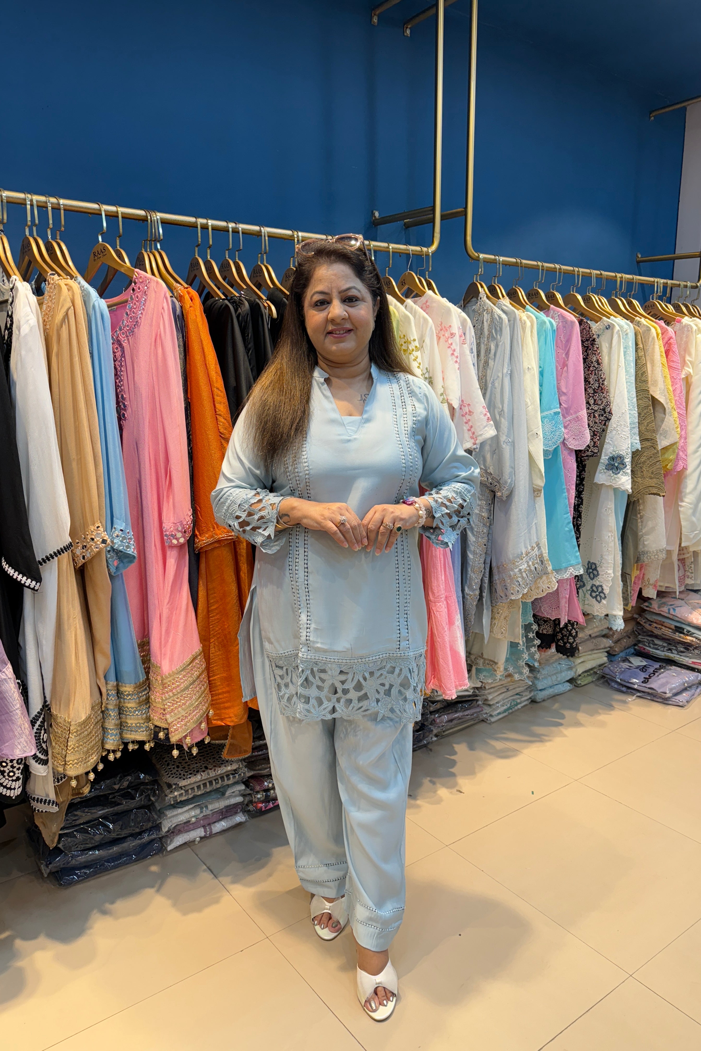 2pc Cotton-Muslin Pakistani Co-ord Set
