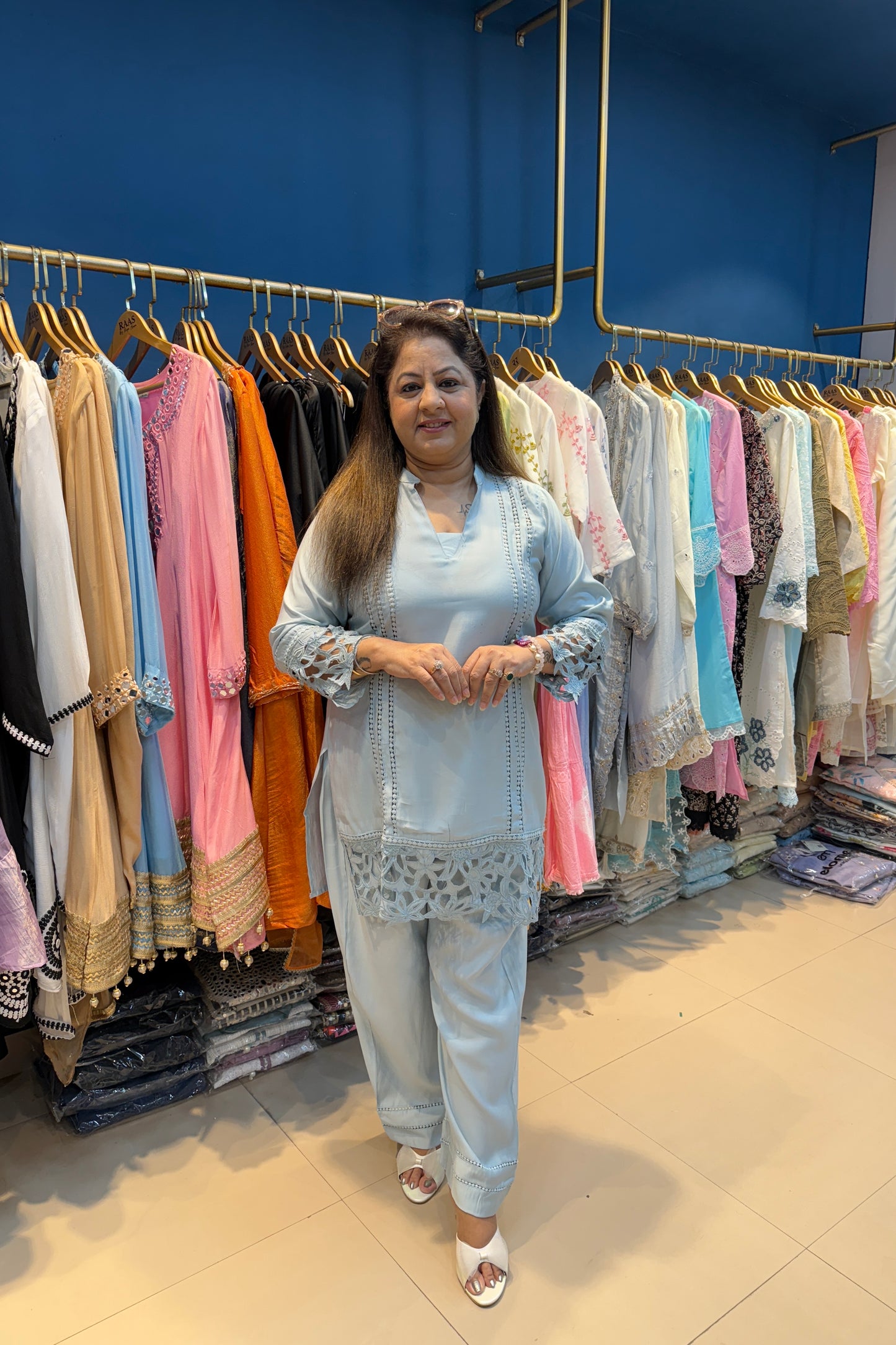 2pc Cotton-Muslin Pakistani Co-ord Set