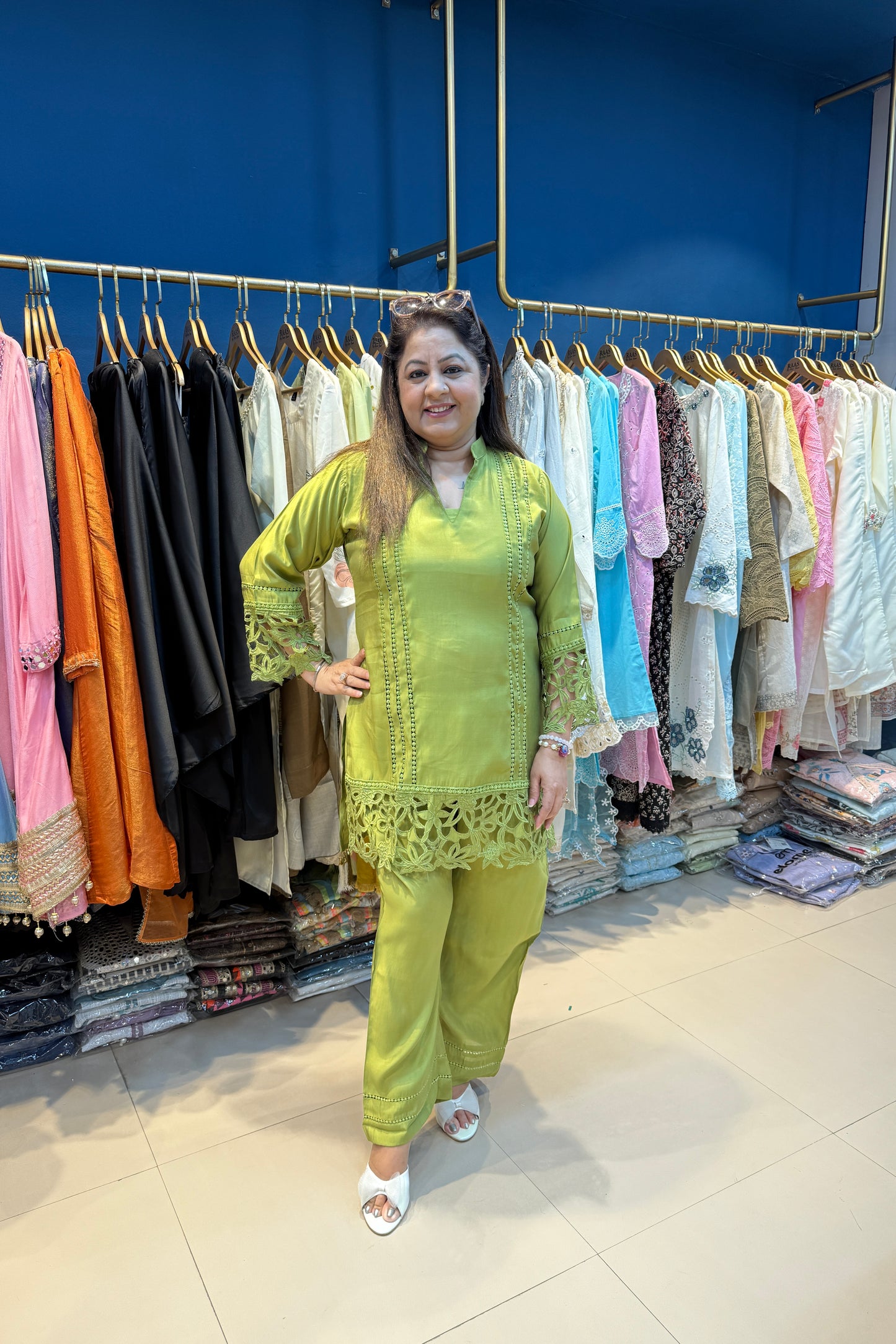 2pc Cotton-Muslin Pakistani Co-ord Set