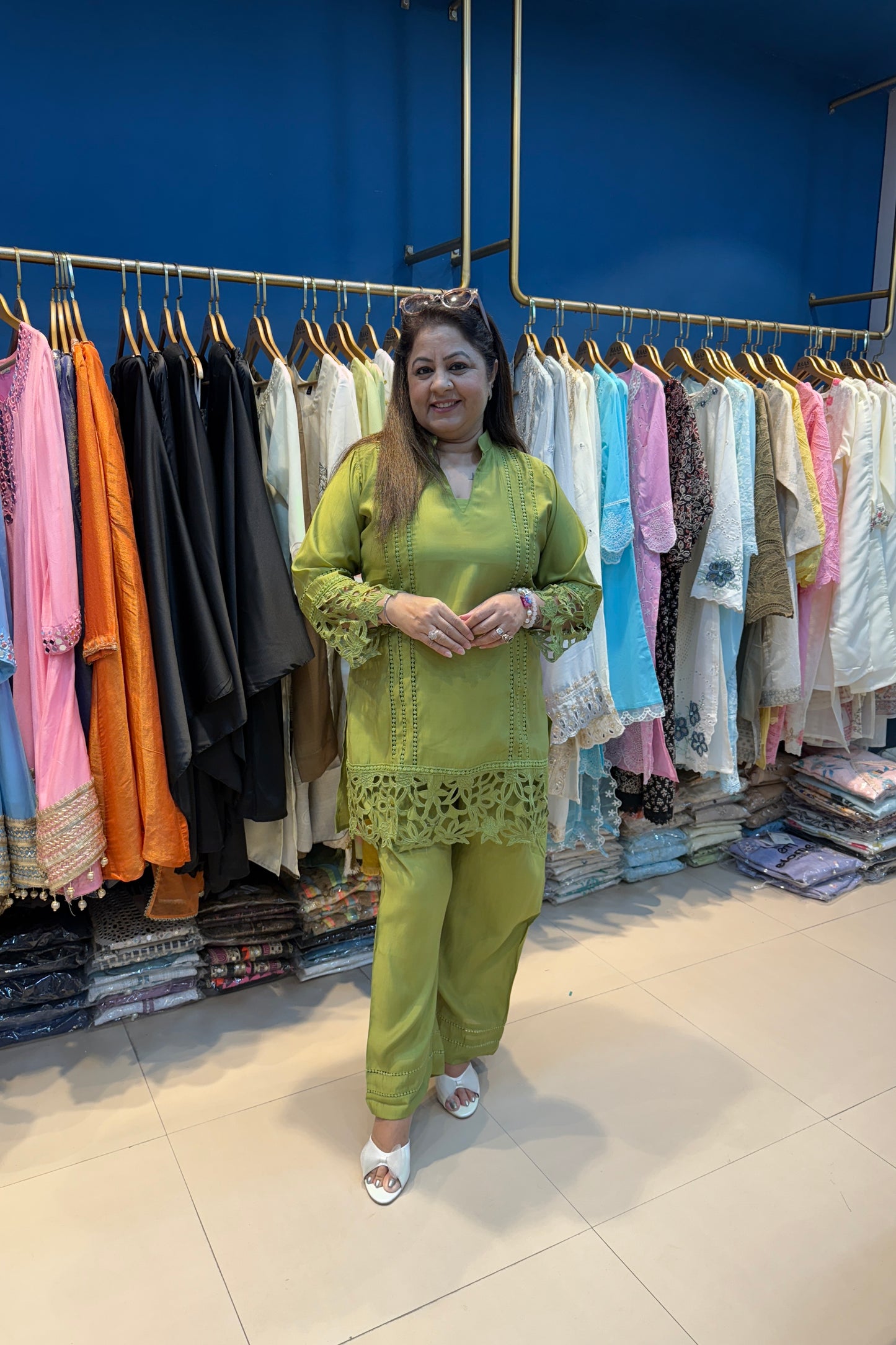 2pc Cotton-Muslin Pakistani Co-ord Set