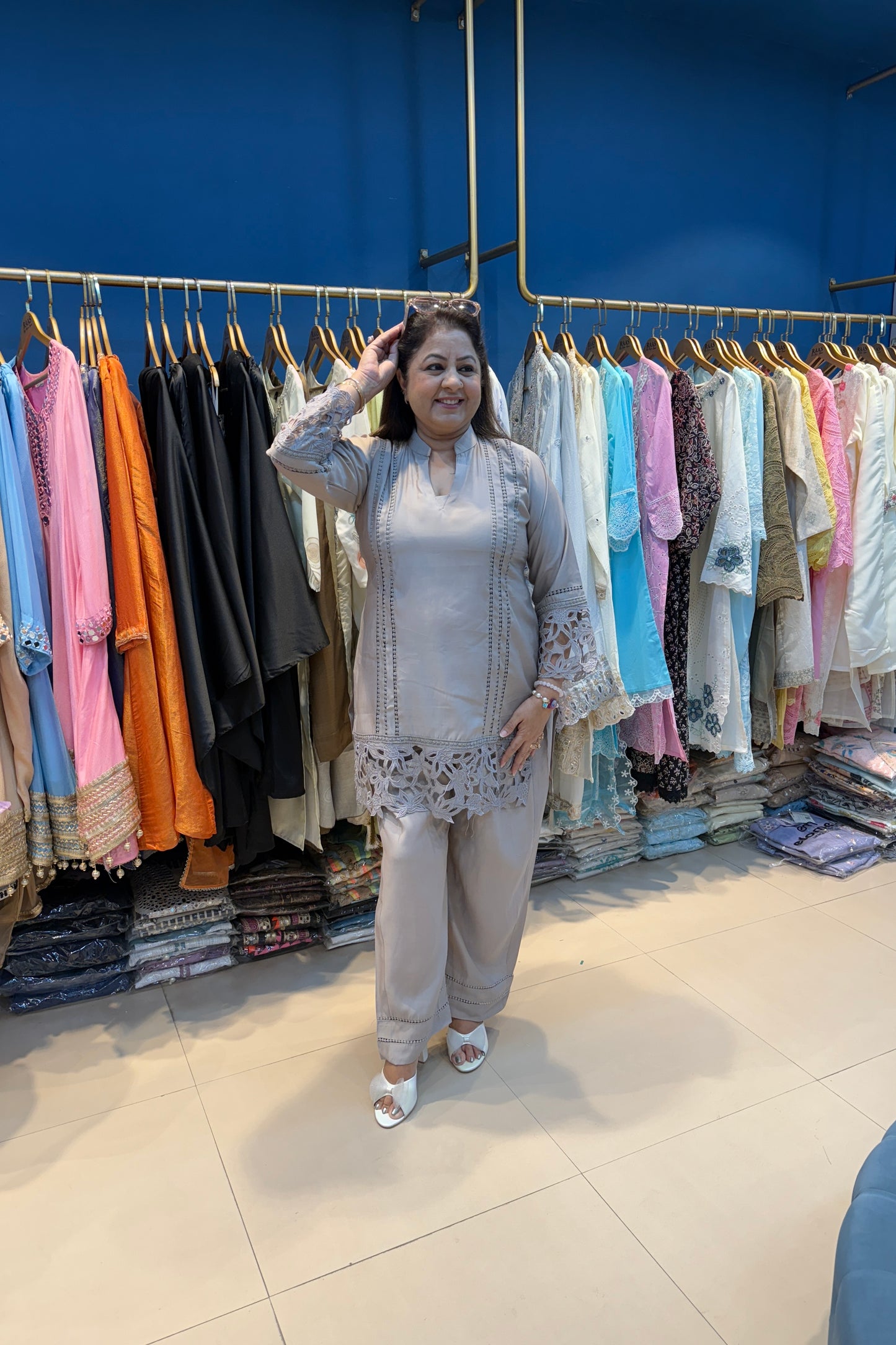 2pc Cotton-Muslin Pakistani Co-ord Set