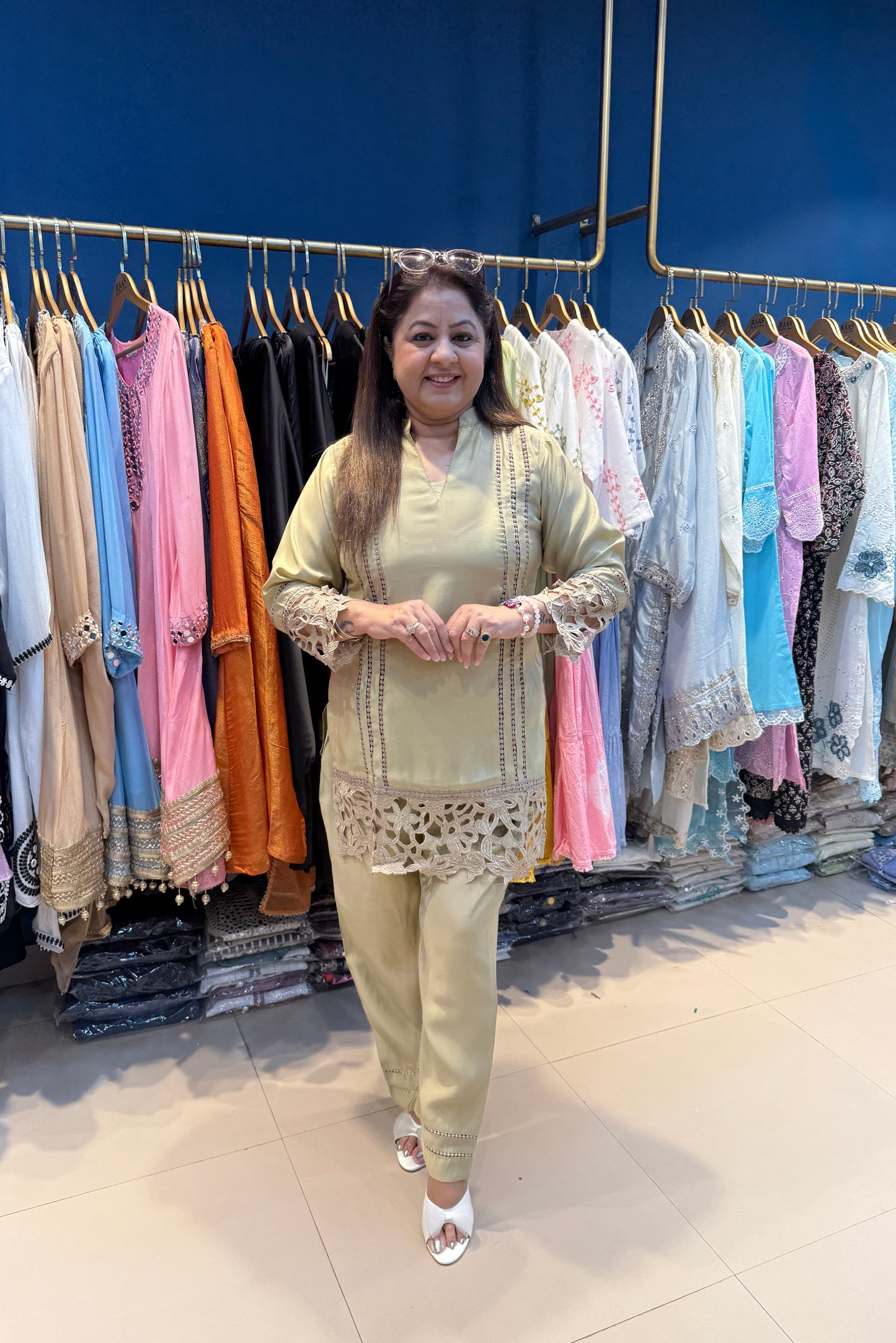 2pc Cotton-Muslin Pakistani Co-ord Set