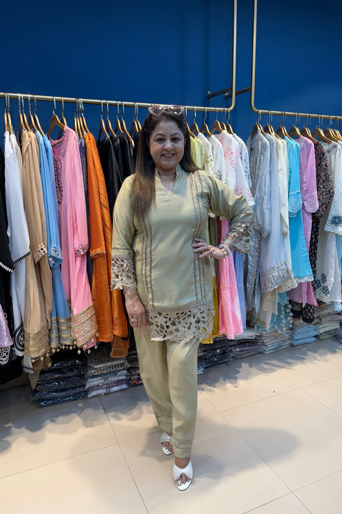 2pc Cotton-Muslin Pakistani Co-ord Set