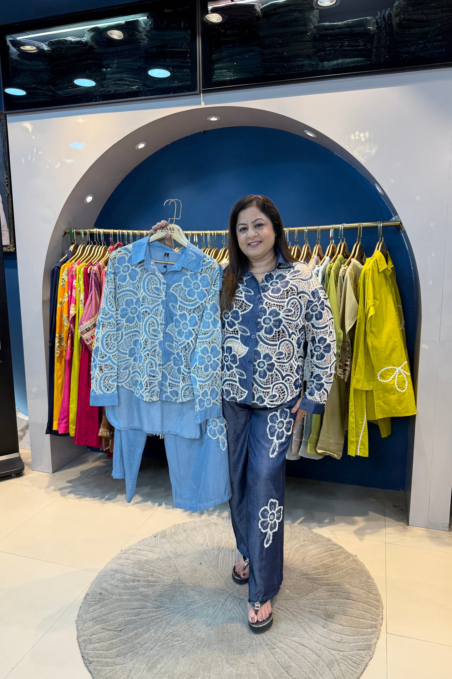 2pc Denim Crochet Co-ord Set