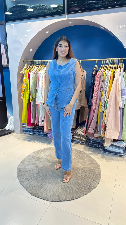 Stretchable Denim Co-Ord