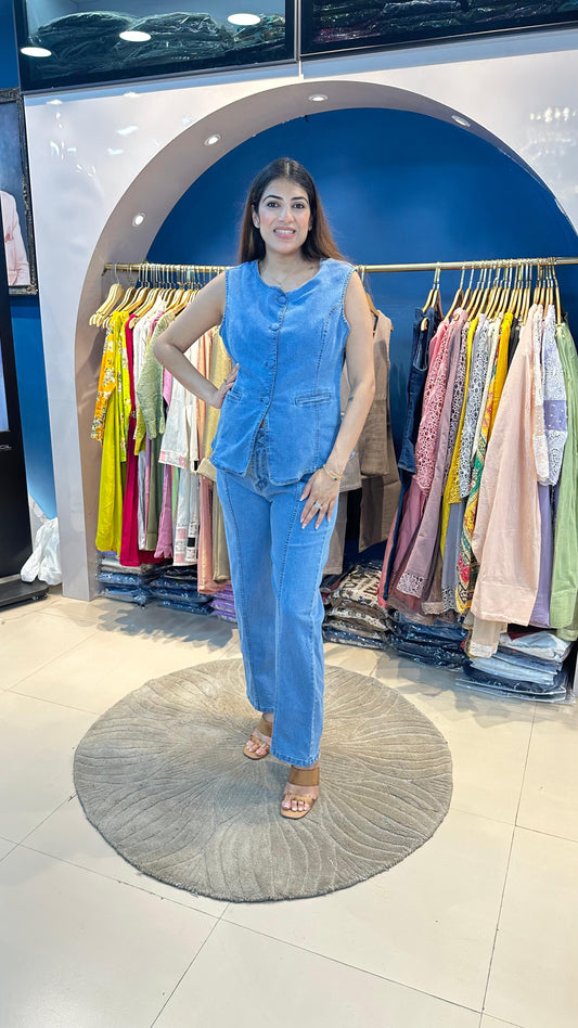Stretchable Denim Co-Ord
