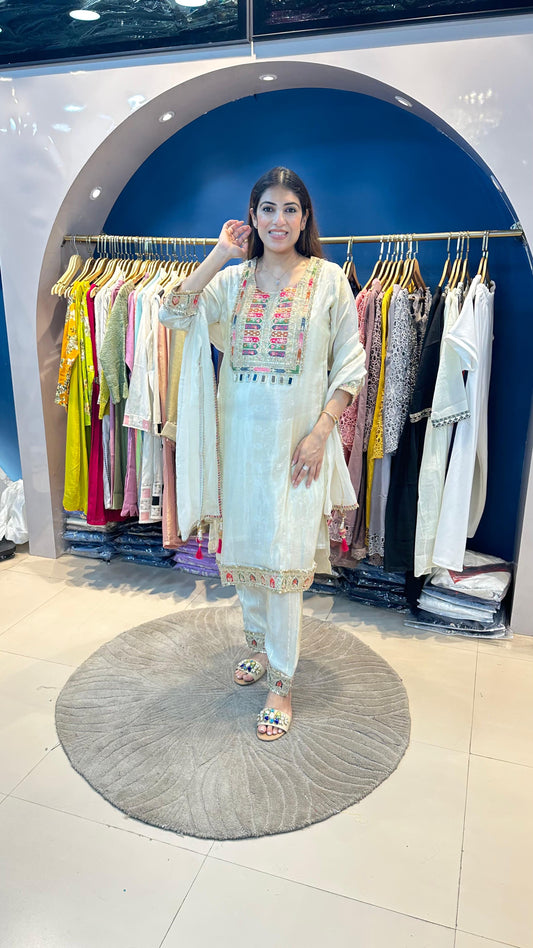 Shimmer Organza Suit