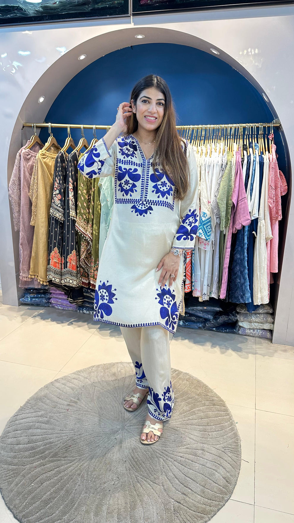 Cotton Muslin Digital 2pc Set – Raas by Riya