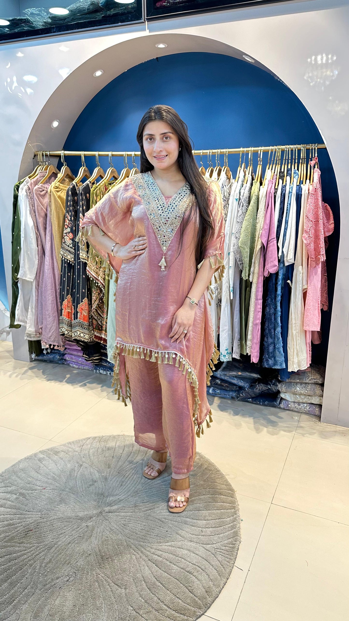 Shimmer Tissue  Indo-Western Set
