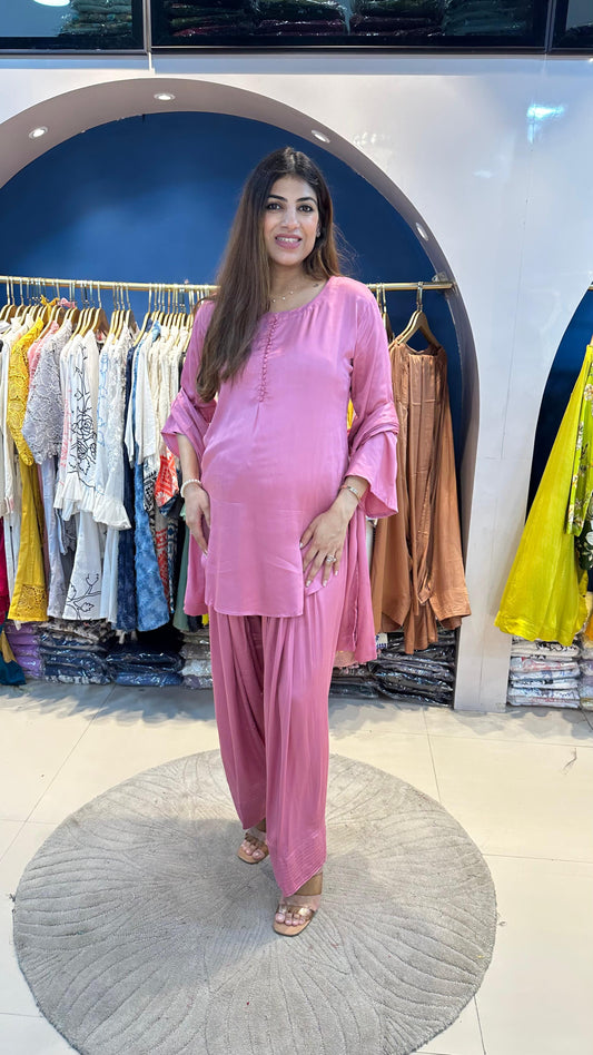 Imported fabric farshi salwar 3 pc suit