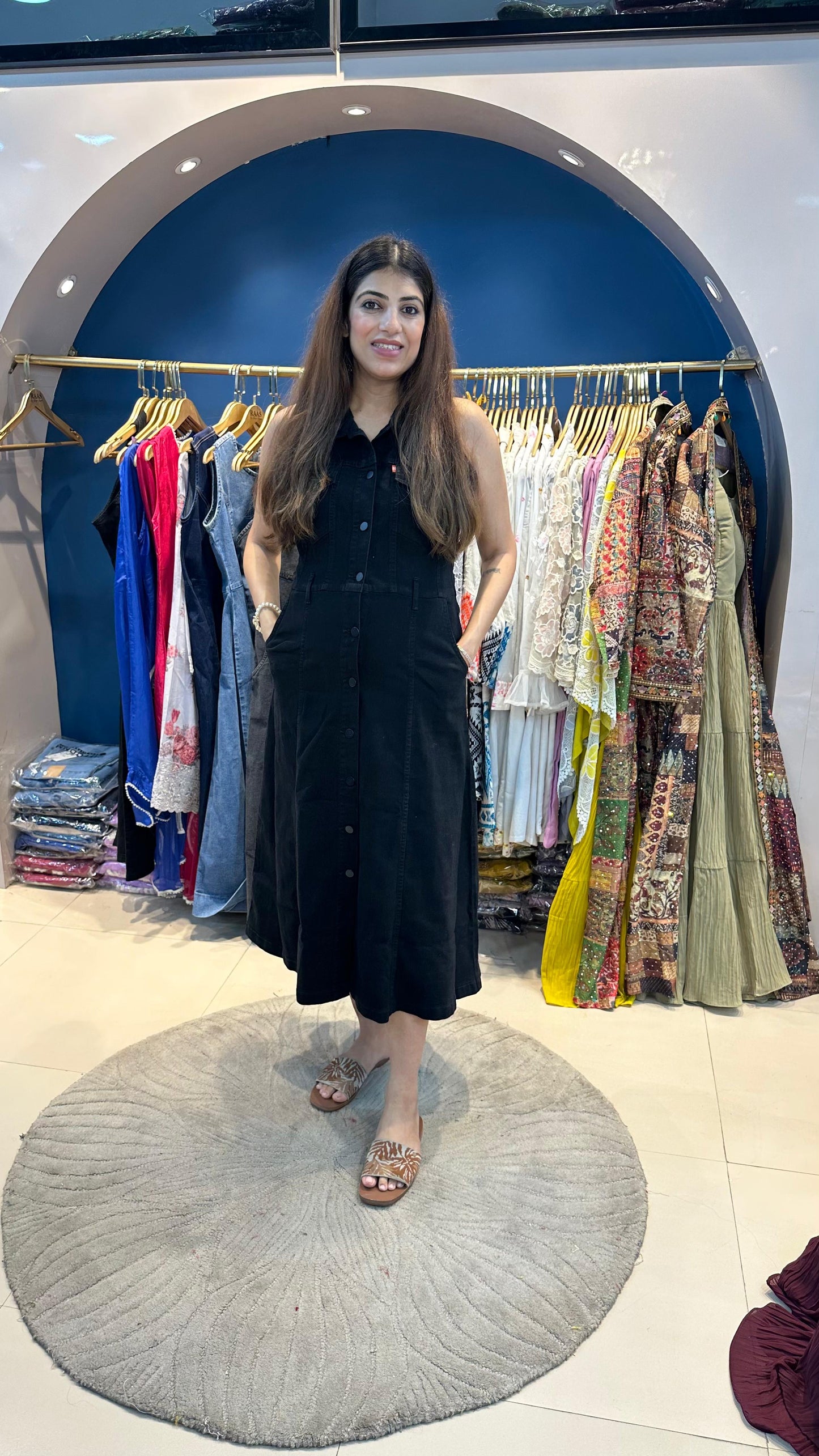 Stretchable Denim Dress
