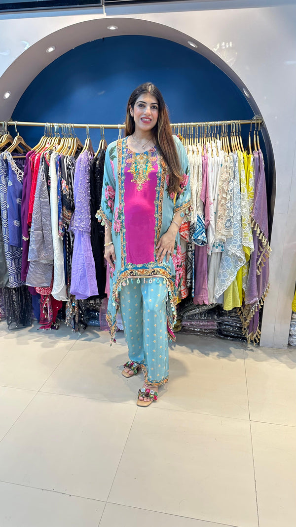 Digital Crepe 2pc Set – Raas by Riya