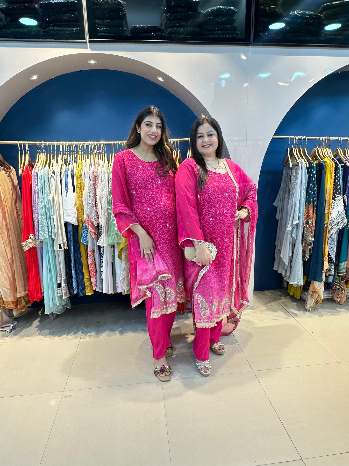 Bandhni Organza 3pc Suit