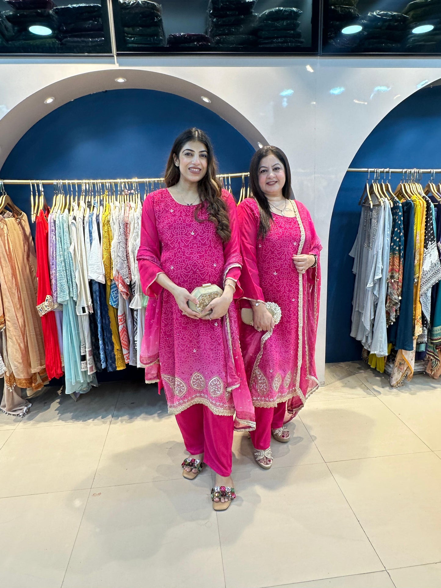 Bandhni Organza 3pc Suit