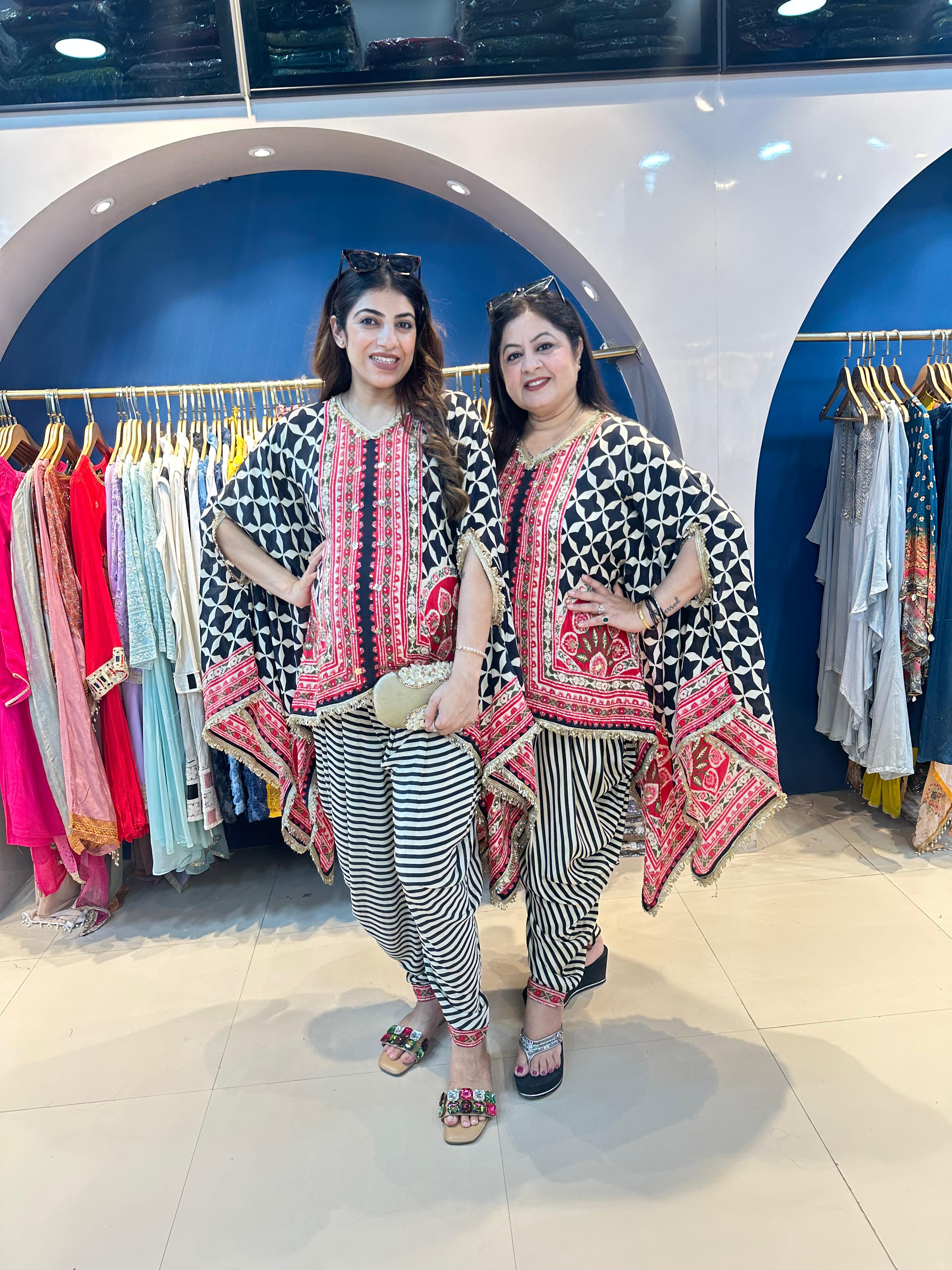 Pure Digital Crepe Dhoti with Kaftan