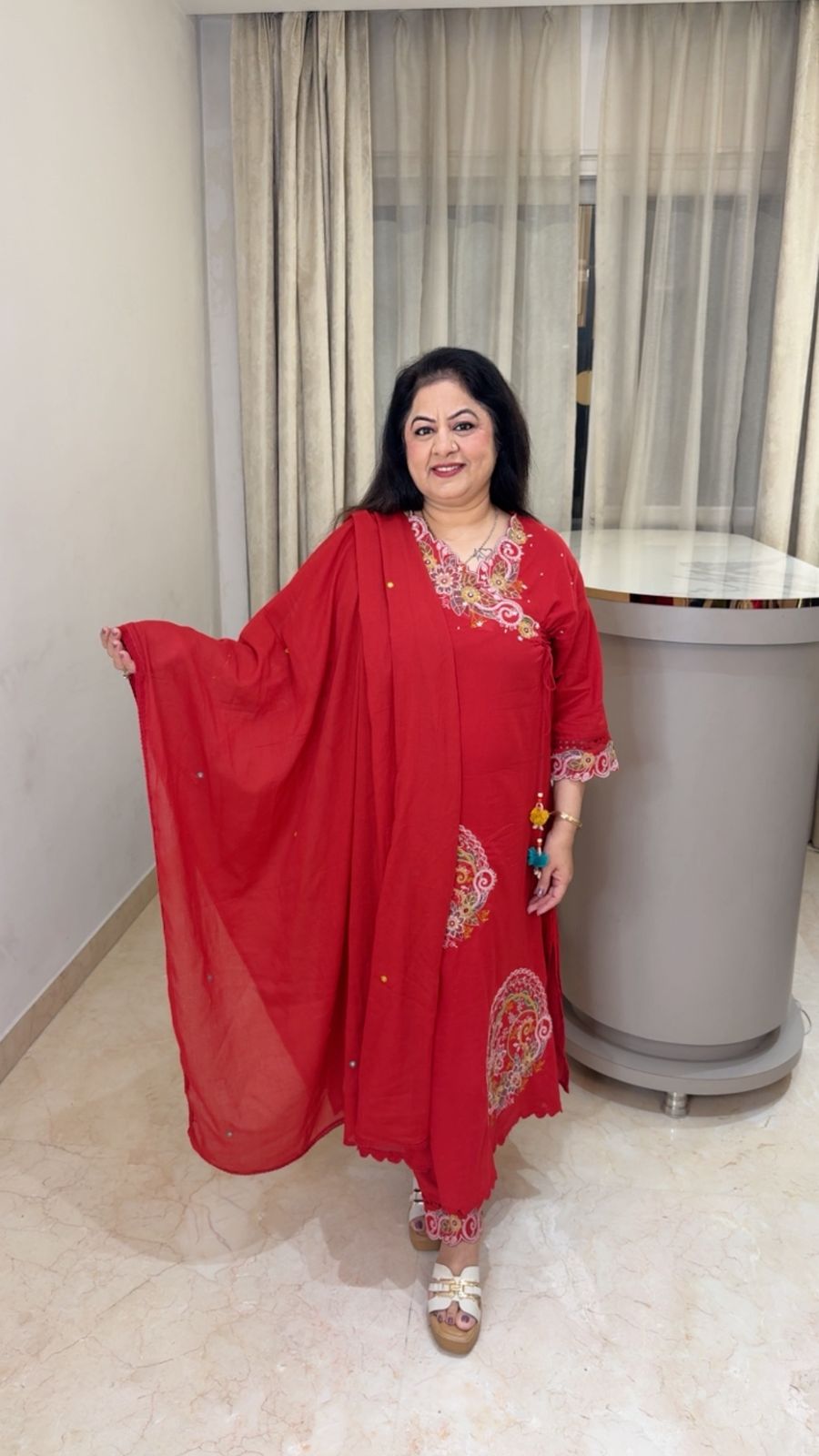 Mul cotton angrakha 3 pc set