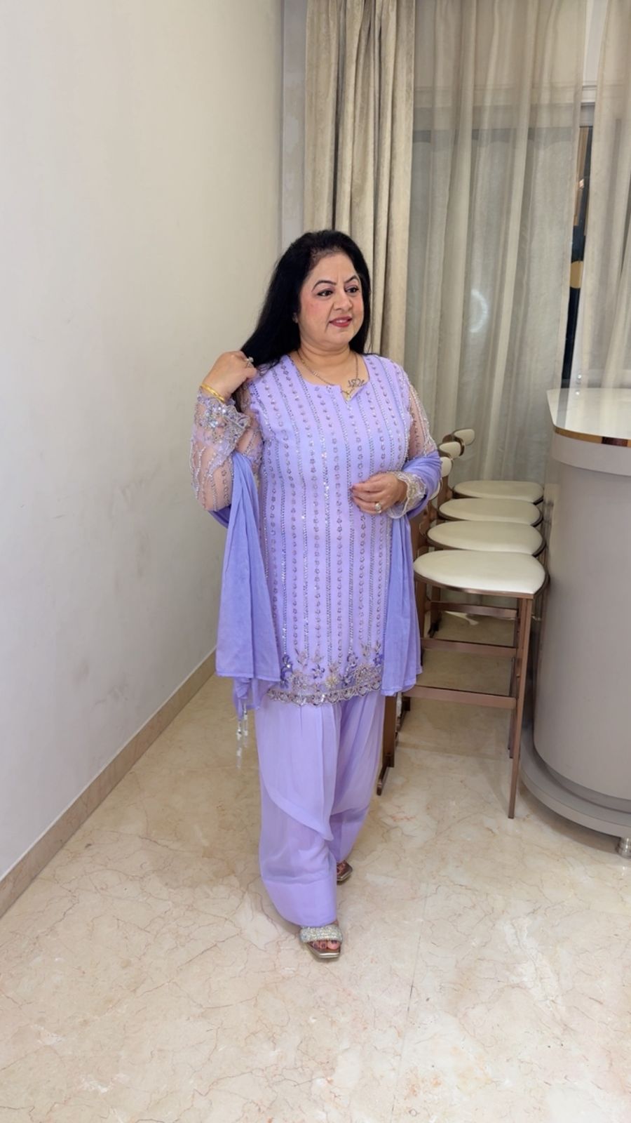 Imported korean net farshi salwar suit 3 pcs suit