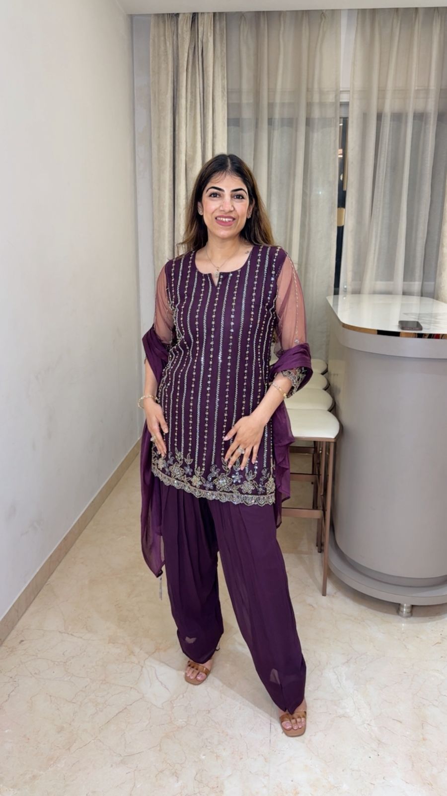 Imported korean net farshi salwar suit 3 pcs suit