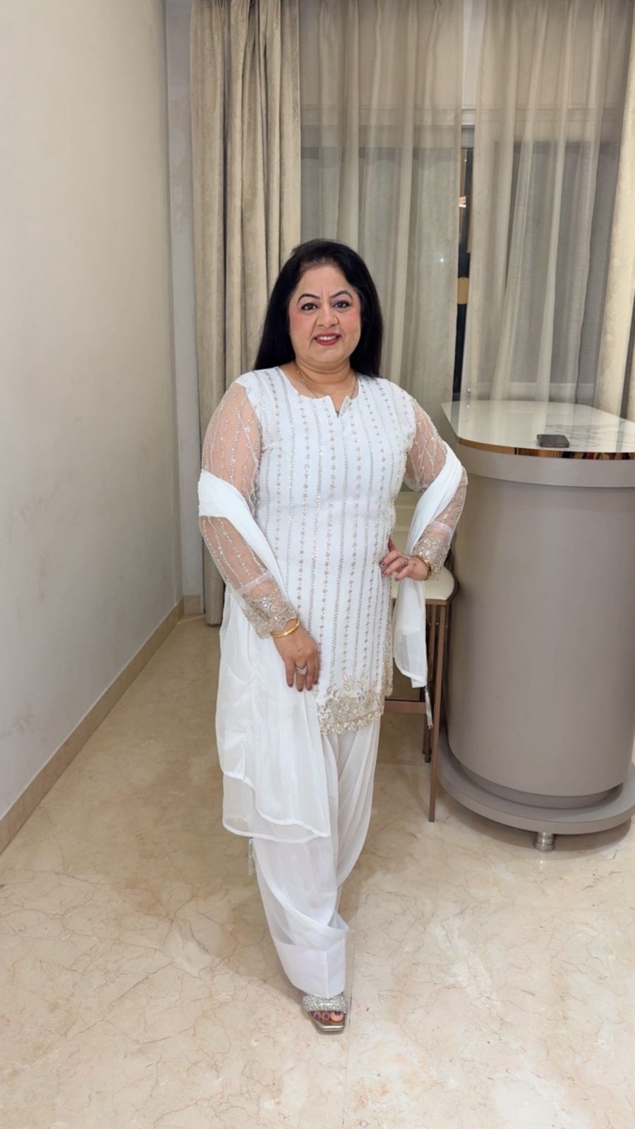 Imported korean net farshi salwar suit 3 pcs suit